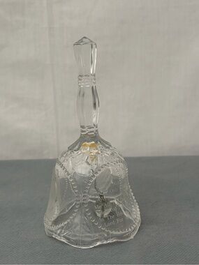 Crystal Glass Psalm 23 Prayer Bell The Lord Is My Shepherd (F210)